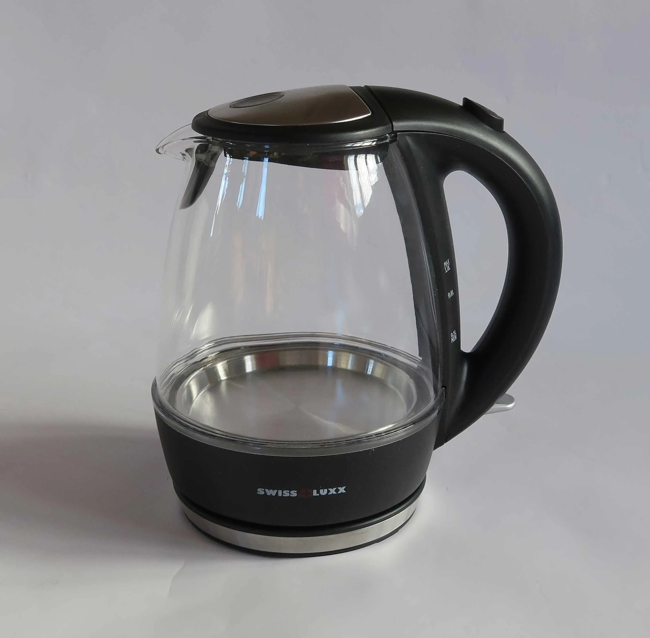 Swiss Luxx Clear Cordless Caravan Kettle - 1 Litre