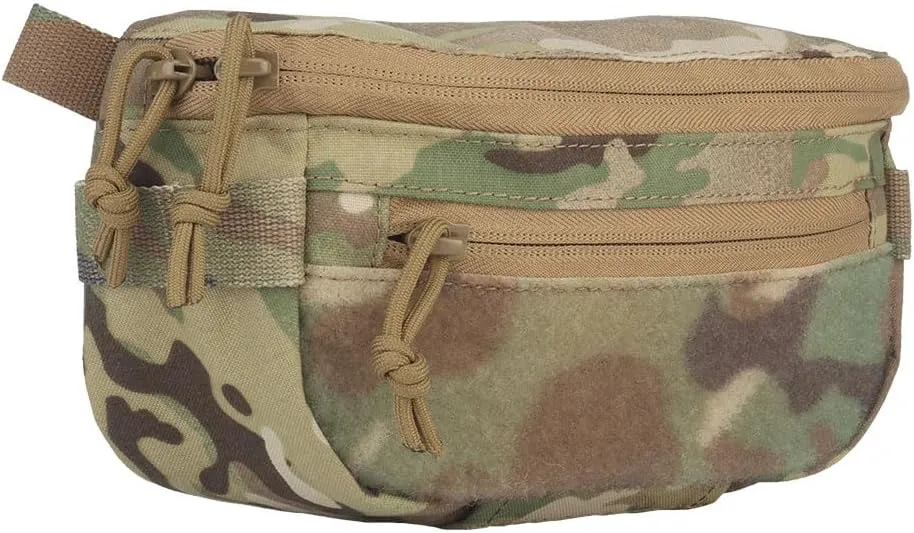 Tactical Sub Abdominal Pouch,Dual-Purpose Dangler Drop Pouch with Tourniquet Holder,Tactial Vest Chest Rig Carrying Kit Bag