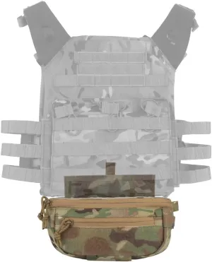 Tactical Sub Abdominal Pouch,Dual-Purpose Dangler Drop Pouch with Tourniquet Holder,Tactial Vest Chest Rig Carrying Kit Bag