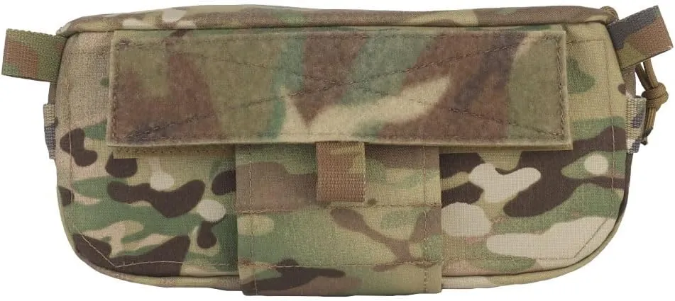 Tactical Sub Abdominal Pouch,Dual-Purpose Dangler Drop Pouch with Tourniquet Holder,Tactial Vest Chest Rig Carrying Kit Bag