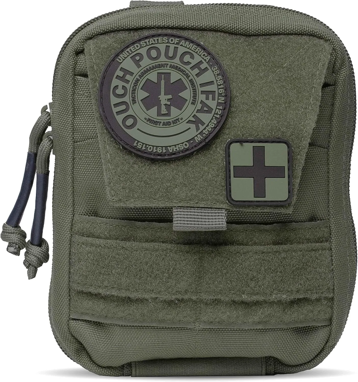 TACTICON V2 Admin Pouch or IFAK Trauma First Aid Kit (Empty) for Everyday Carry | EDC Med Pouch | Belt or MOLLE Attach | Tactical Survival Emergency EMT Medical Pouch for Belt Vest or Car