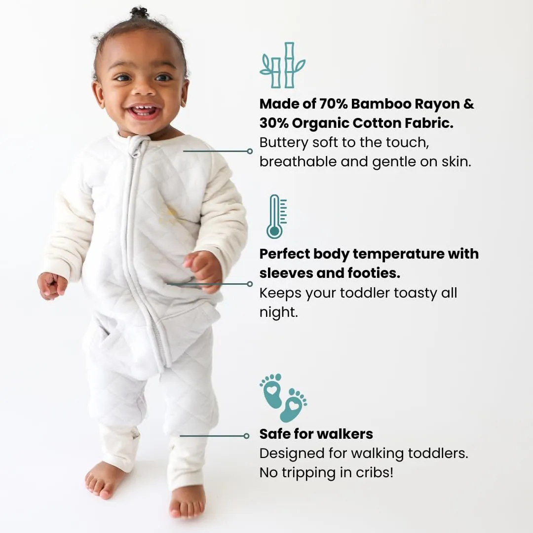 Tealbee Dreamsie: Toddler Wearable Blanket with Sleeves | Baby Sleep Bag with Feet and Sleeves for Walkers and Walking Baby. TOG 1.2 Toddler Sleep Suit to Keep Warm (3T-4T)