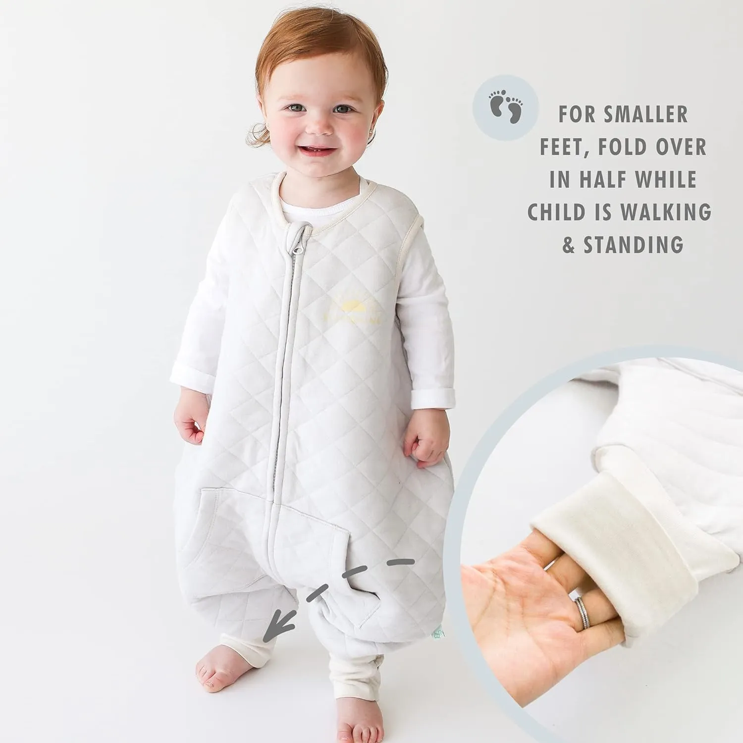 Tealbee Dreamsie: Toddler Wearable Blanket with Sleeves | Baby Sleep Bag with Feet and Sleeves for Walkers and Walking Baby. TOG 1.2 Toddler Sleep Suit to Keep Warm (3T-4T)