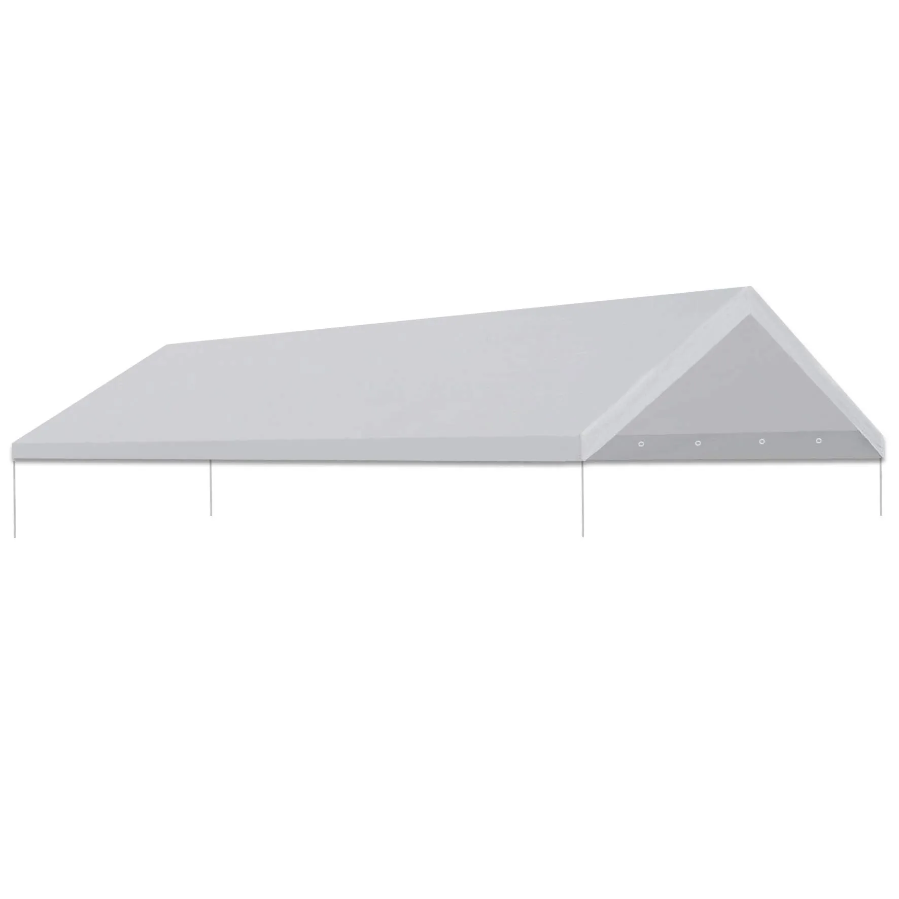 TGEHAP 12'x20' Carport Replacement Canopy Cover for Tent Car Garage Shelter Top Tarp Cover with Ball Bungees (Only Only Top Cover, Frame is not