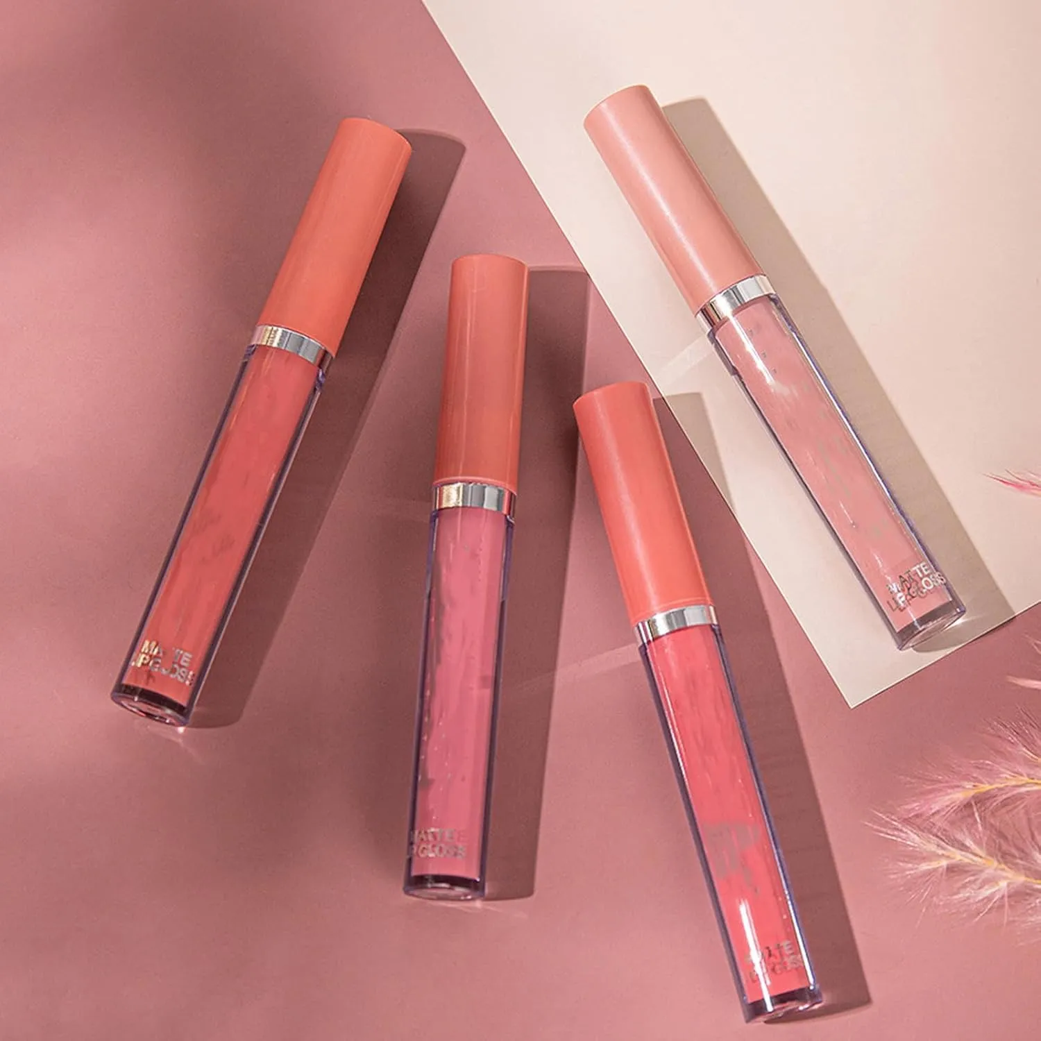The Everlasting Liquid Lipstick Matte Set Of 6, Matte Liquid Moisturizing Lip Gloss Kit, Non Stick Cup Lip Makeup, Non-Fading Waterproof Lip Gloss Set For Women (#AB, one size)