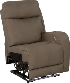 Thomas Payne Seismic RV Recliner - Left Hand - Grummond — Power Recline, Massage, Lumbar - LED Lighting, Cupholders - PolyHyde Fabric - High-Density Foam - Easy-to-Clean PolyHyde Vinyl — 2020129329