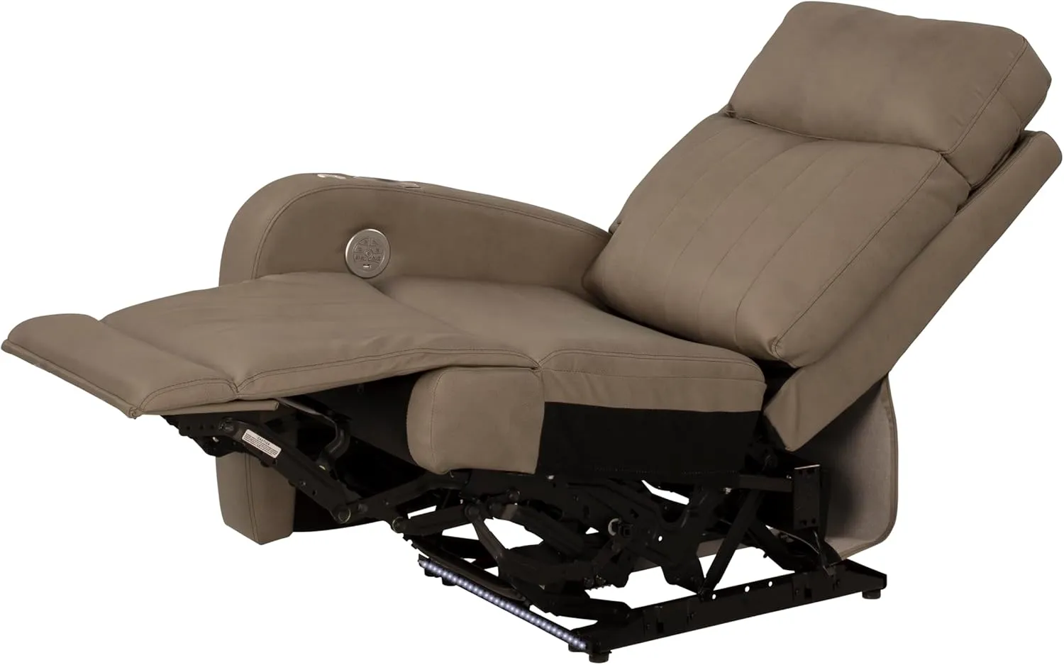Thomas Payne Seismic RV Recliner - Right Hand - Grummond — Power Recline, Massage, Lumbar - LED Lighting, Cupholders - PolyHyde Fabric - High-Density Foam - Easy-to-Clean PolyHyde Vinyl — 2020129328