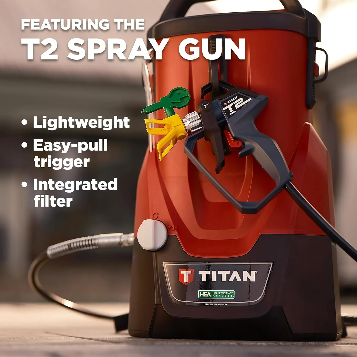 Titan 2441251 ControlMax 1650 18V Cordless High Efficiency Airless Paint Sprayer, HEA Technology Decrease Overspray by up to 55%, Cordless Allows You to go Anywhere