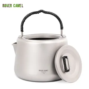 Titanium 1.4L Outdoor Camping Heating Water Kettle