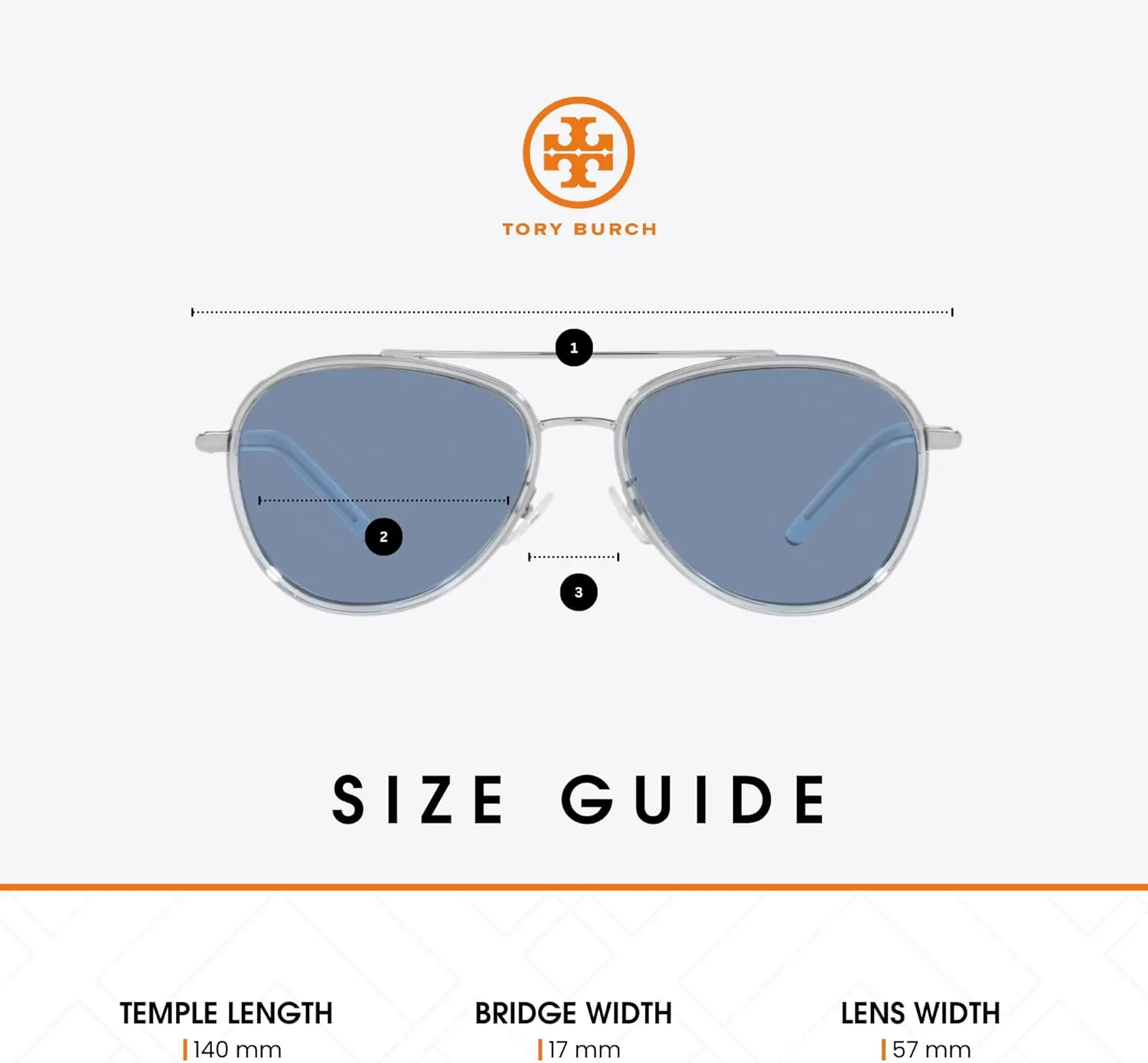 Tory Burch TY6089 Aviator Sunglasses for Women   BUNDLE With Designer iWear Eyewear Kit