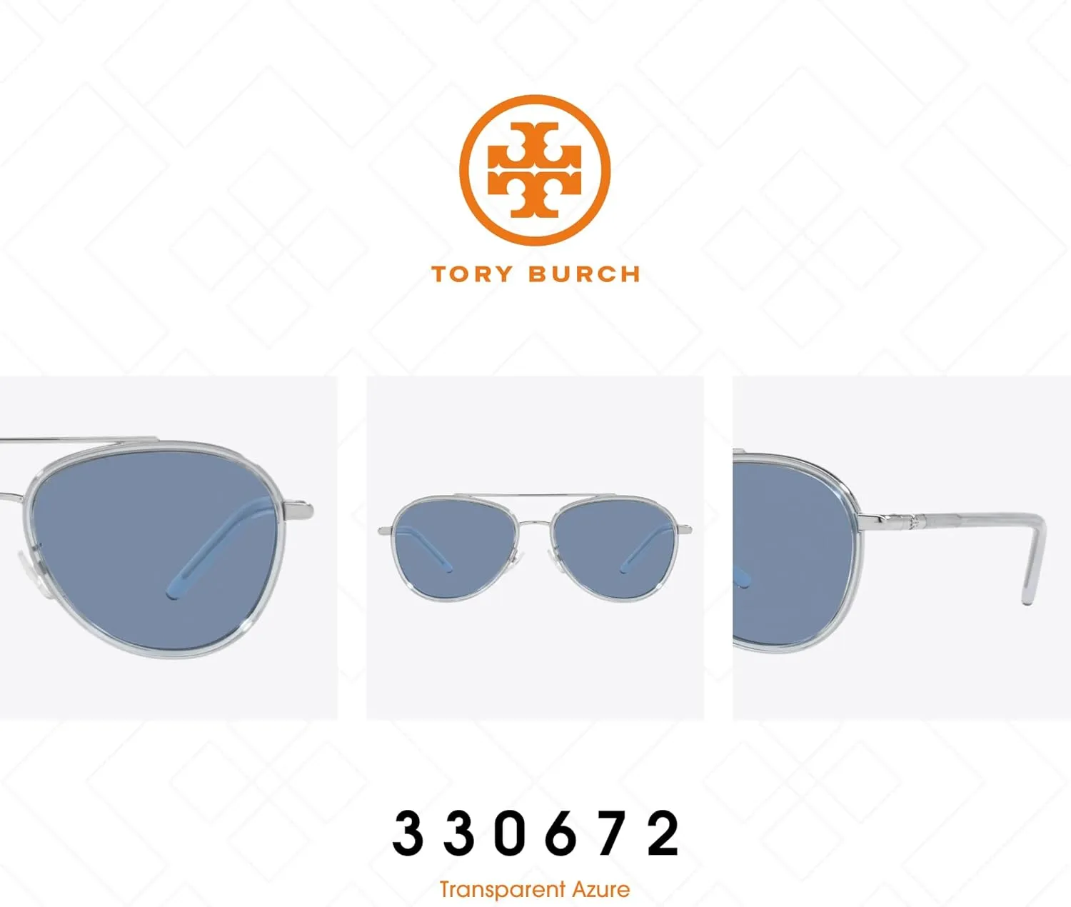 Tory Burch TY6089 Aviator Sunglasses for Women   BUNDLE With Designer iWear Eyewear Kit