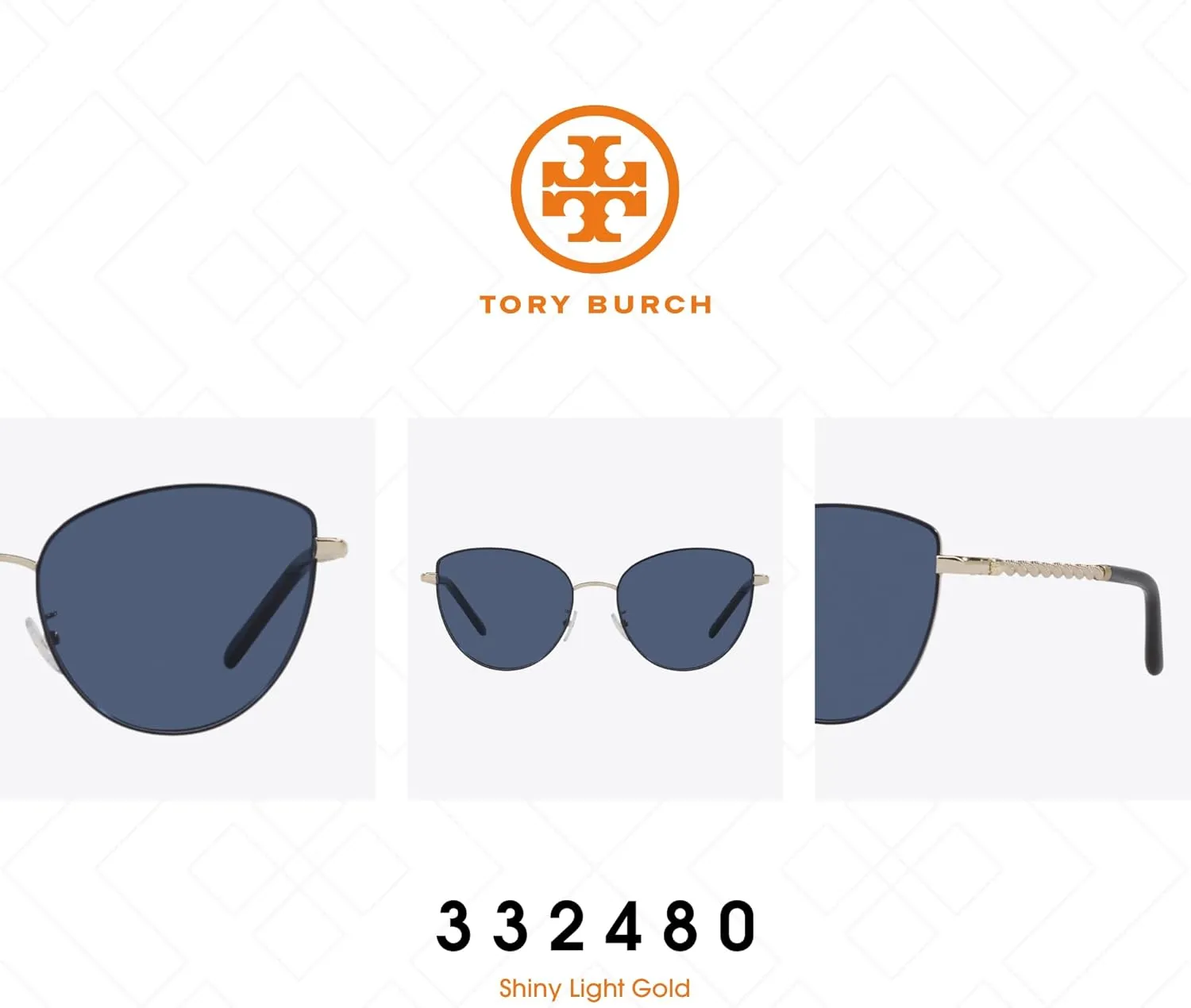 Tory Burch TY6091 Cateye Sunglasses for Women   Bundle With Designer iWear Eyewear Kit
