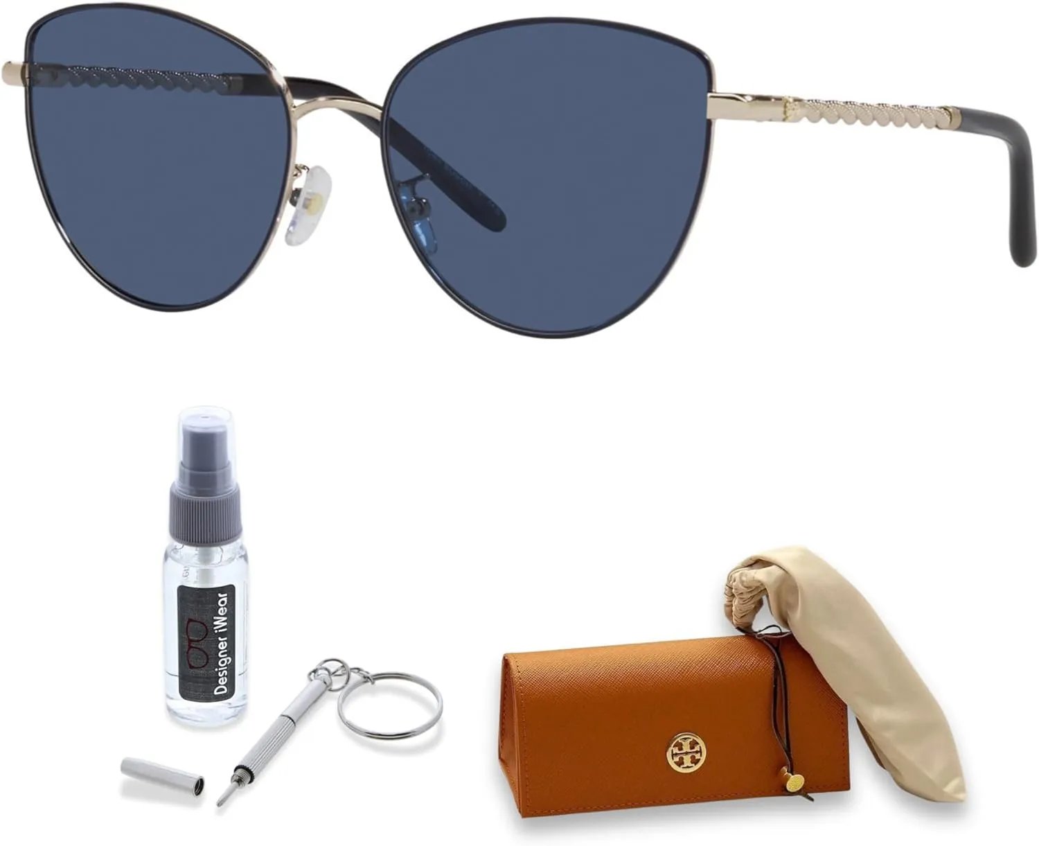 Tory Burch TY6091 Cateye Sunglasses for Women   Bundle With Designer iWear Eyewear Kit