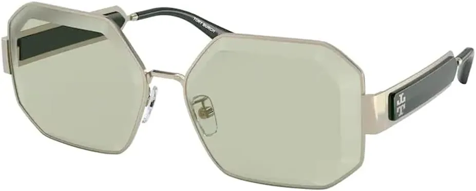 Tory Burch TY6094 Metal Hexagon Sunglasses for Women   BUNDLE With Designer iWear Eyewear Kit