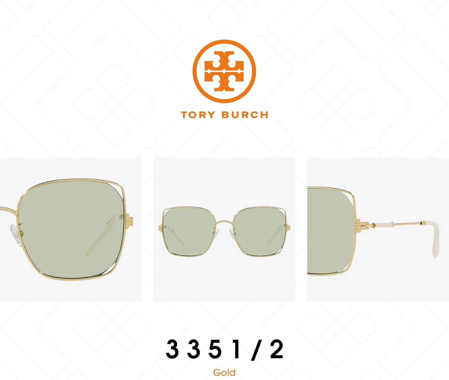 Tory Burch TY6097 Square Sunglasses for Women   BUNDLE With Designer iWear Eyewear Kit