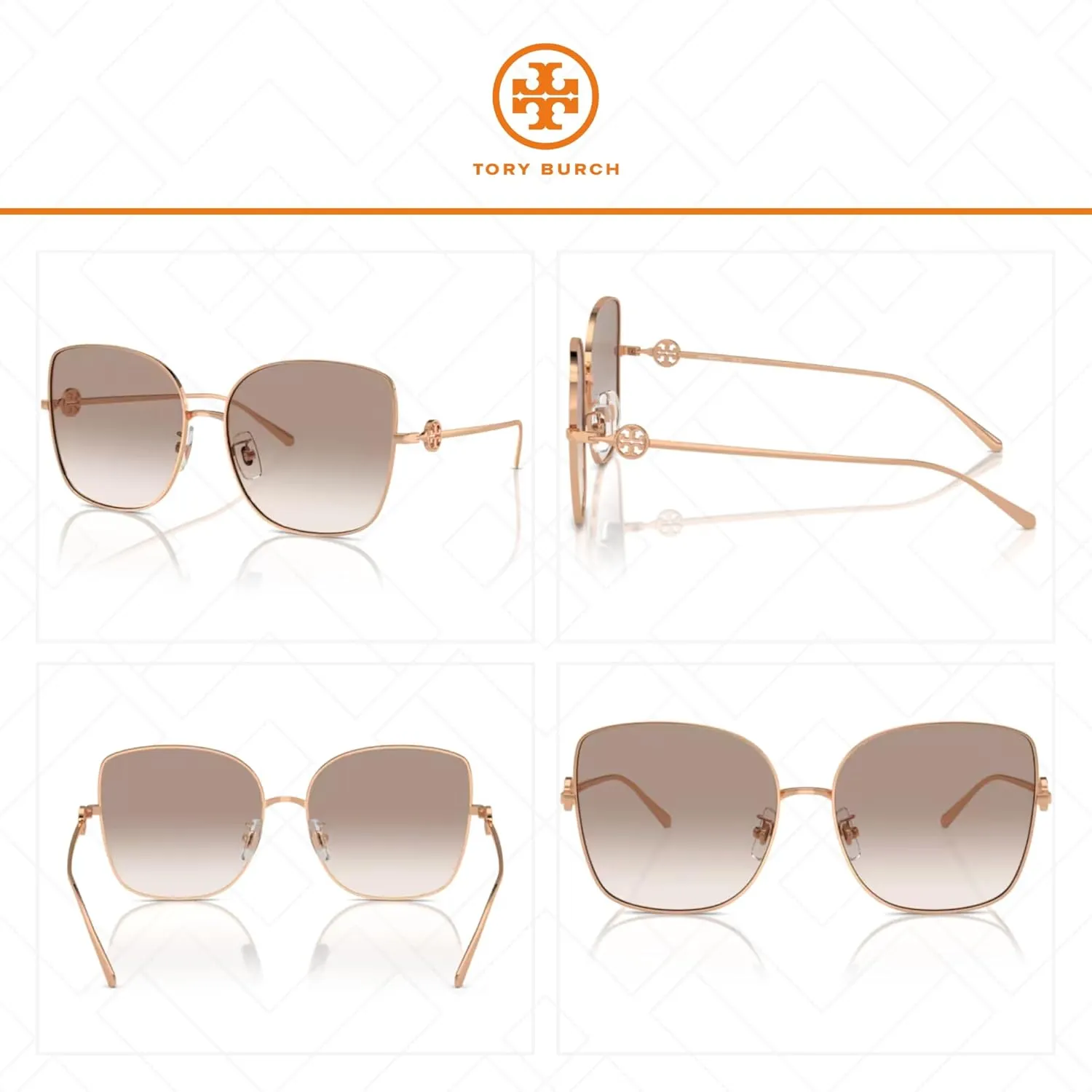 Tory Burch TY6106D Cateye Sunglasses for Women   BUNDLE With Deisgner iWear Complimentary Eyewear Kit