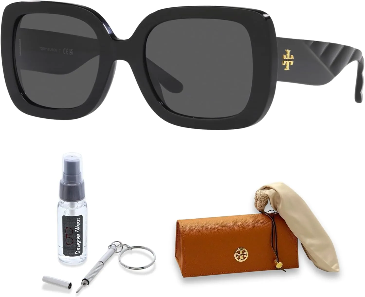 Tory Burch TY7179U Cateye Sunglasses for Women   BUNDLE With Designer iWear Complimentary Eyewear Kit
