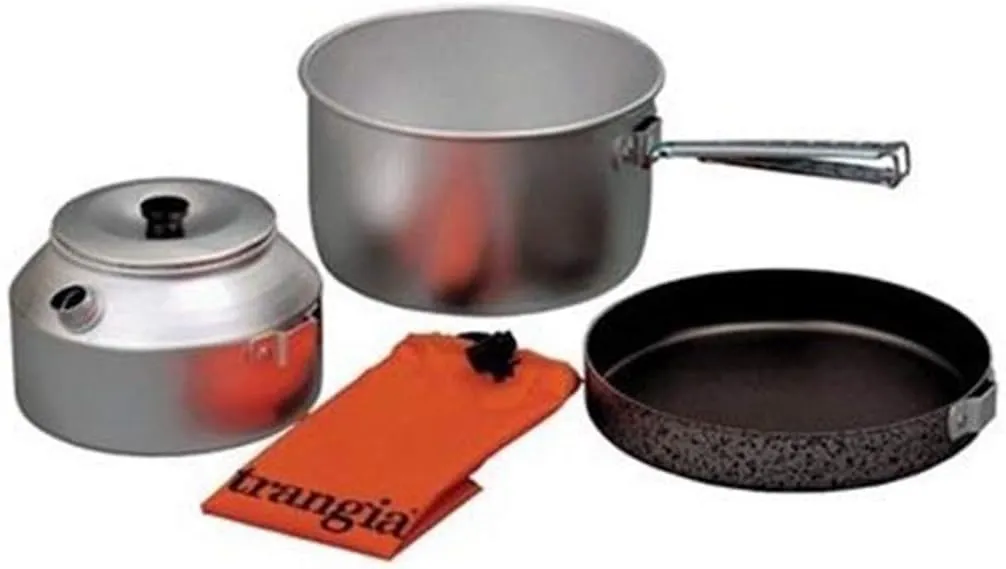 Trangia - Camping Set | Includes: 2 L Saucepan, 0.9 L Kettle, 7 Inch Frypan, Detachable Handle, & Carry Bag