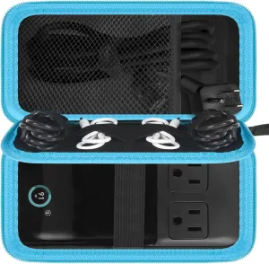 Travel Case for Anker 727/ Prime 6-in-1 USB C Charging Station (GaNPrime 101W), Power Strip Organizer Bag for Cables and Accessories - Blue (Box Only)