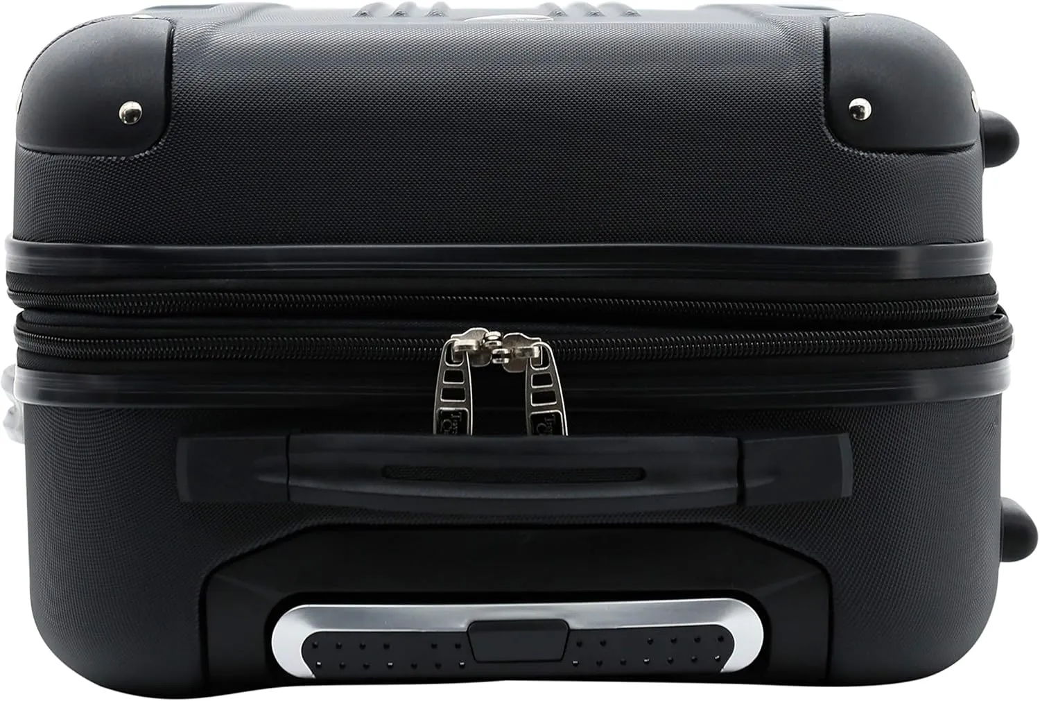Travelers Club Chicago Hardside Expandable Spinner Luggage, Black, 5 Piece Set
