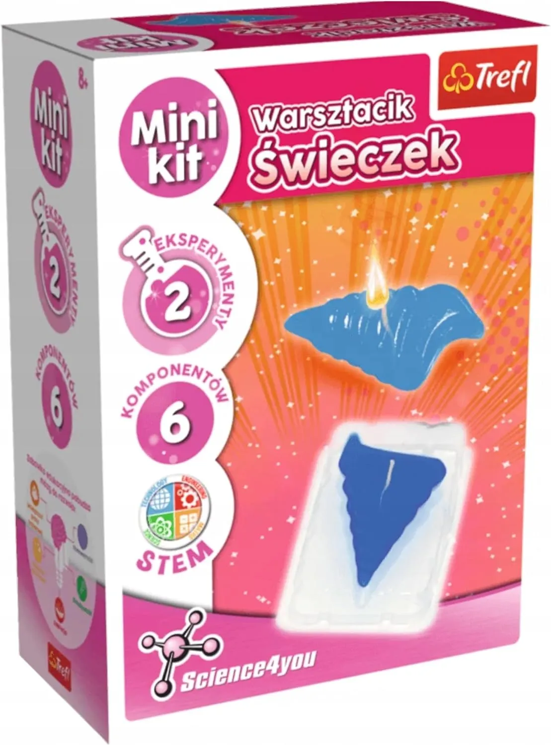 Trefl Science4You Warsztacik Świeczek Small Science Set for Children from 8 Years