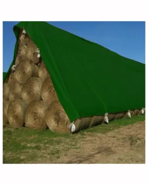 TUFFPAULIN 40FT X 30FT 150 GSM GREEN HAY COVERS HEAVY DUTY TARPAULIN-TIRPAL