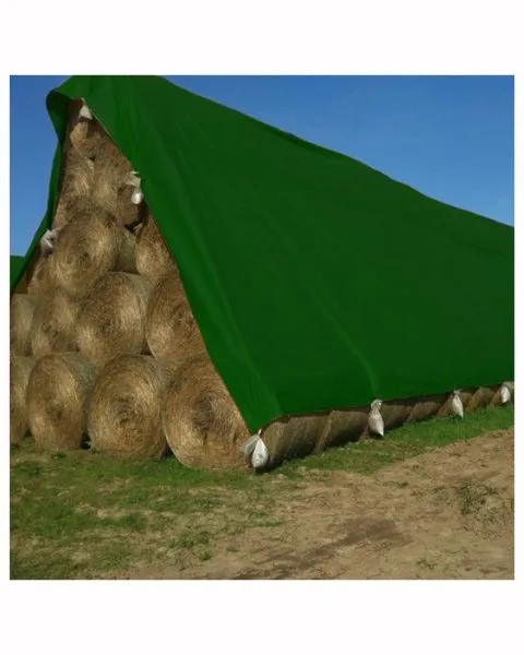 TUFFPAULIN 40FT X 30FT 150 GSM GREEN HAY COVERS HEAVY DUTY TARPAULIN-TIRPAL