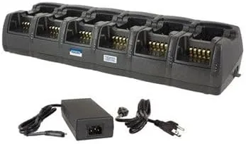 Twelve Bay Rapid Vehicle Charger for Kenwood NX-220E3 Rechargeable Two Way Radio - Dual Pod Design