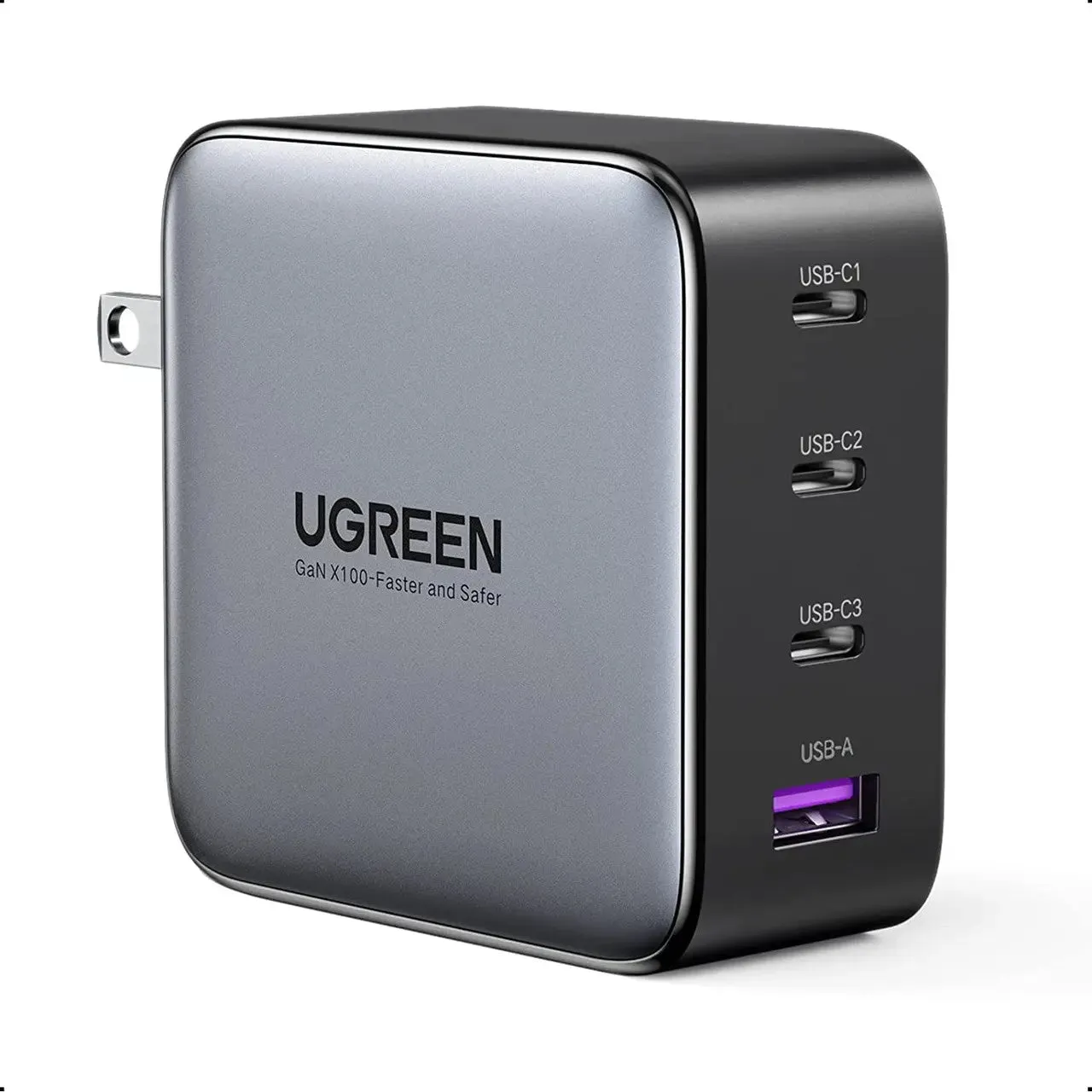 UGREEN NEXODE 4 PORTS USB-A 3*USB-C Cell Phone Fast Charger | 40747