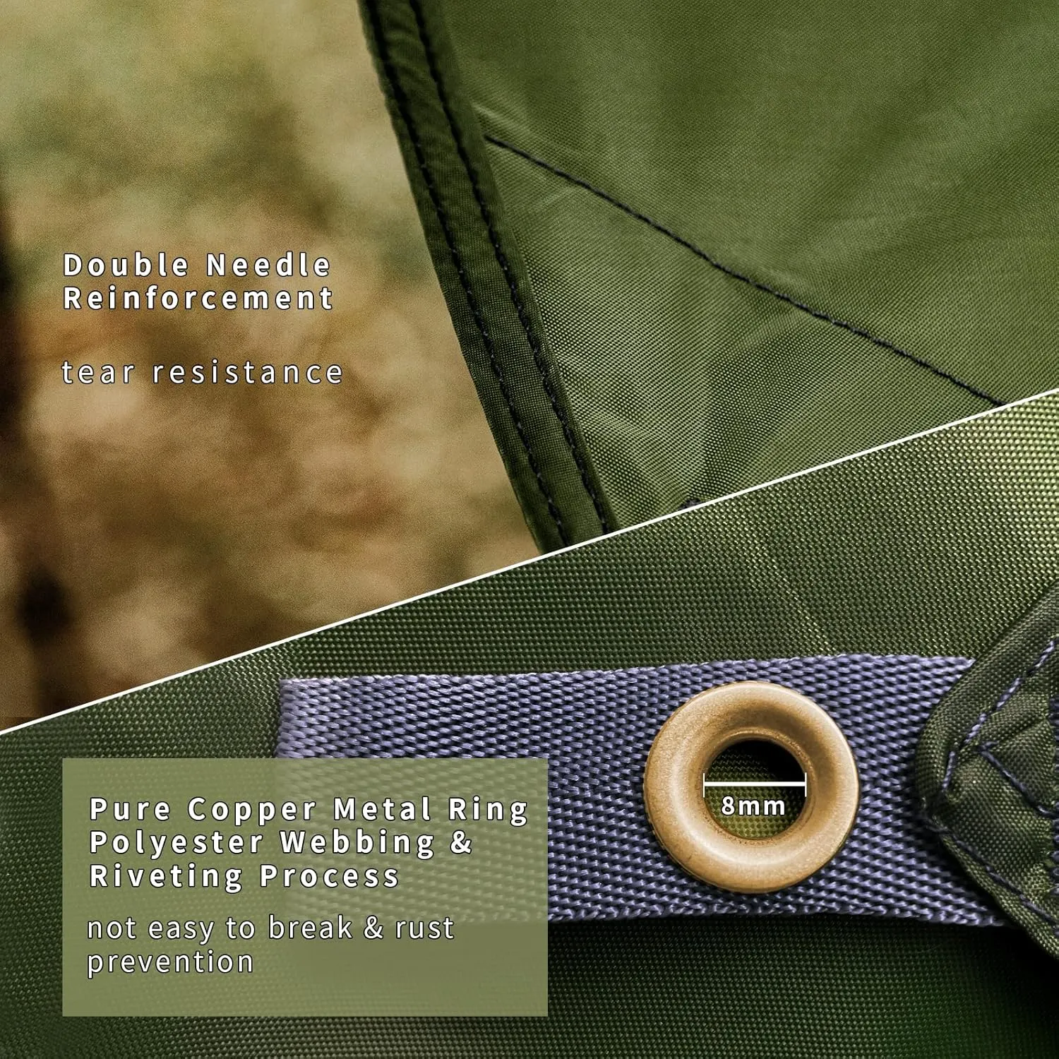Unigear Hexagon Hammock Rain Fly,15x14FT/12x10FT Multifunctional Waterproof Camping Tarp,Lightweight and Compact Tent Tarp for Backpacking, Hiking, Traveling