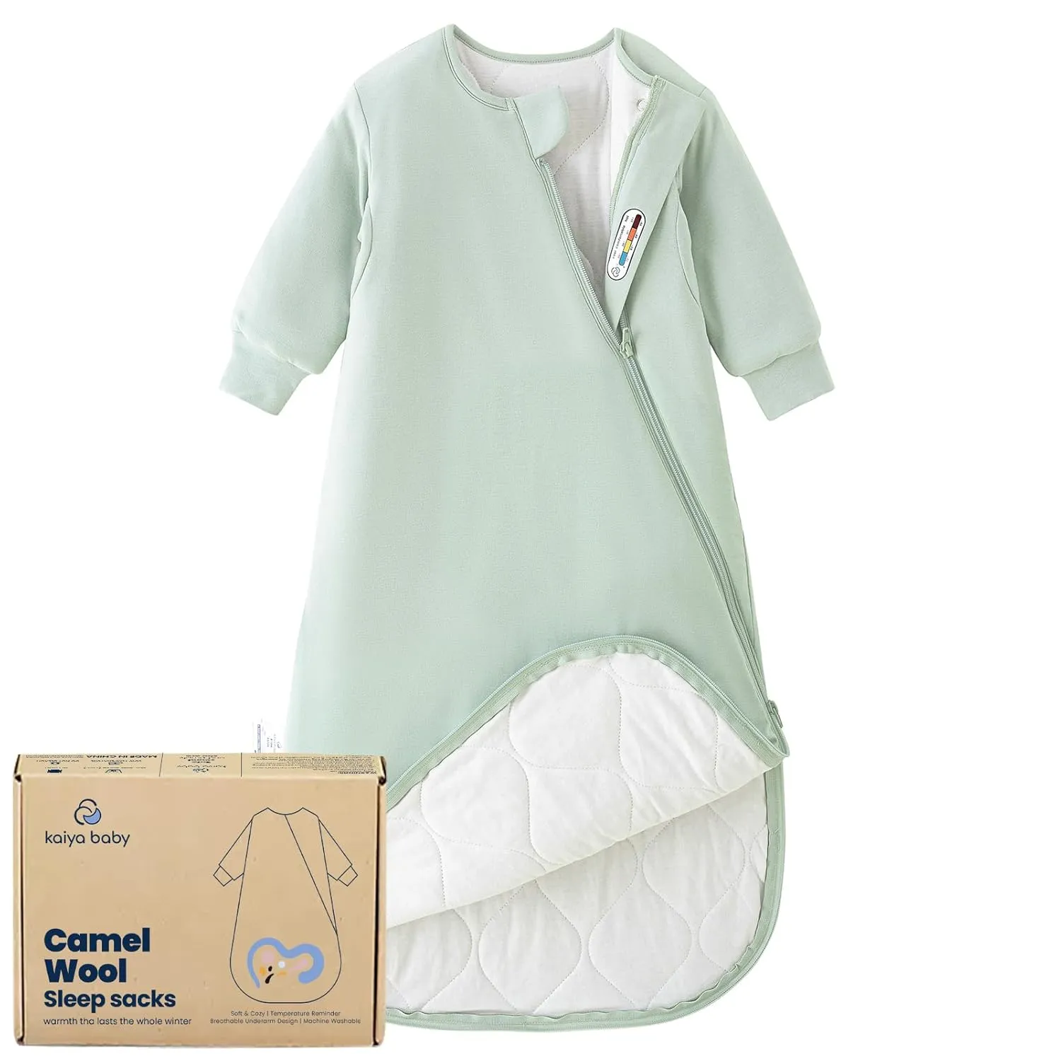 Unisex Sleeping Bag for Babies and Toddlers 3.5 Tog Sleep Sack 18-36Months, Long Sleeve Sleep Sack, Wearable Blanket Baby,One Piece with Sleeves,Gifts for Baby
