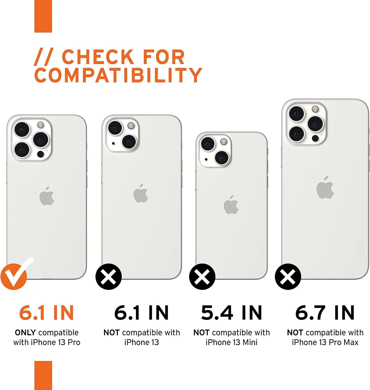 URBAN ARMOR GEAR UAG Designed for iPhone 13 Pro Case Grey Silver Sleek Ultra-Thin Shock-Absorbent Civilian Protective Cover, [6.1 inch Screen]