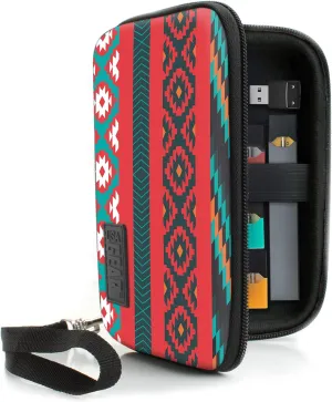 USA GEAR Vape Case - Vape Pen Case with eCigarette and Pod Travel Storage Water Resistant, Wrist Strap, Compact Design, Hard Shell Exterior - Compatible with Vape Pens and More - Southwest (Case Only)