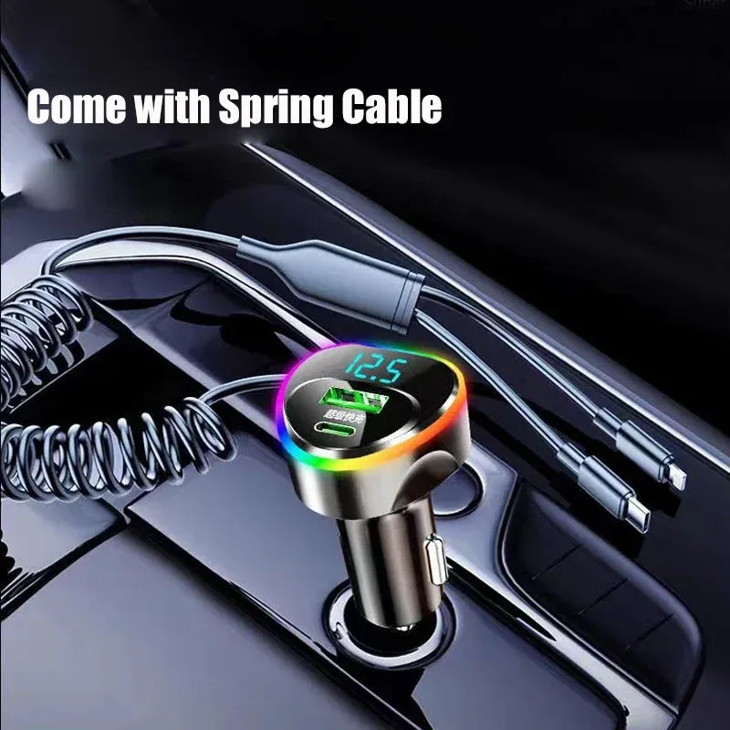 USB C Car Phone Charger Adapter with Cable