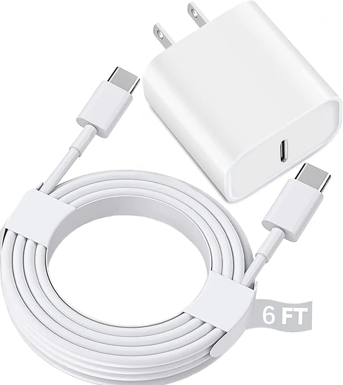 USB C Fast Charger for iPad Pro 13/12.9/11 in 2025/2024/2022/2021/2020/2018,iPad 10/11th(A16),iPad Air 4th/5th,iPad mini 6/7th,iPad Charger Fast Charging Wall Charger Block with 6FT USB C to C Cable