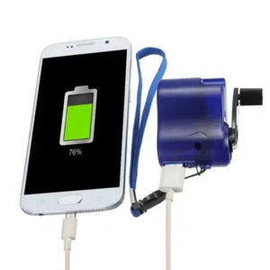 USB Hand Crank Phone Emergency Charger Portable MP4 Mobile Phone Charger Outdoor Manual Power Supply