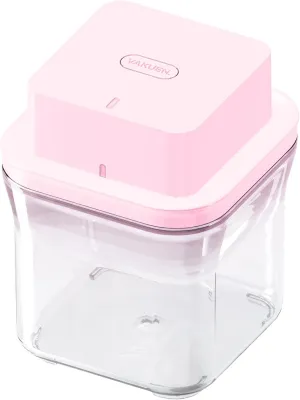 Vacuum Sealer for vakuen containers, Automatic vacuum sealing operation, Ideal for keeping food fresh from meat to veggies, Keep food fresh up to 5 times longer (ROSE PINK)