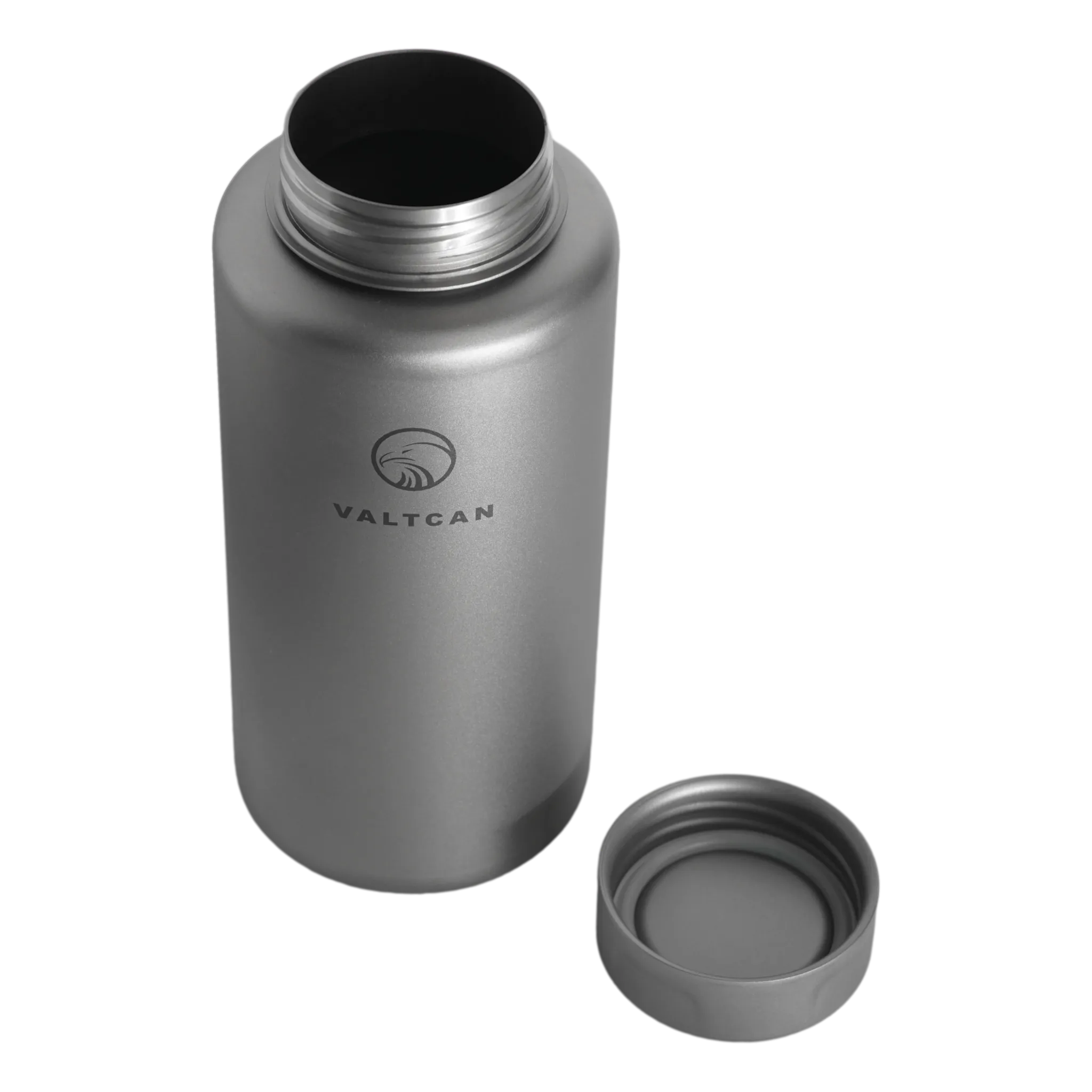 Valtcan 1000ml Titanium Water Bottle Wide Mouth Single Wall 34oz capacity Ultralight  219g