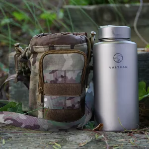 Valtcan 1000ml Titanium Water Bottle Wide Mouth Single Wall 34oz capacity Ultralight  219g