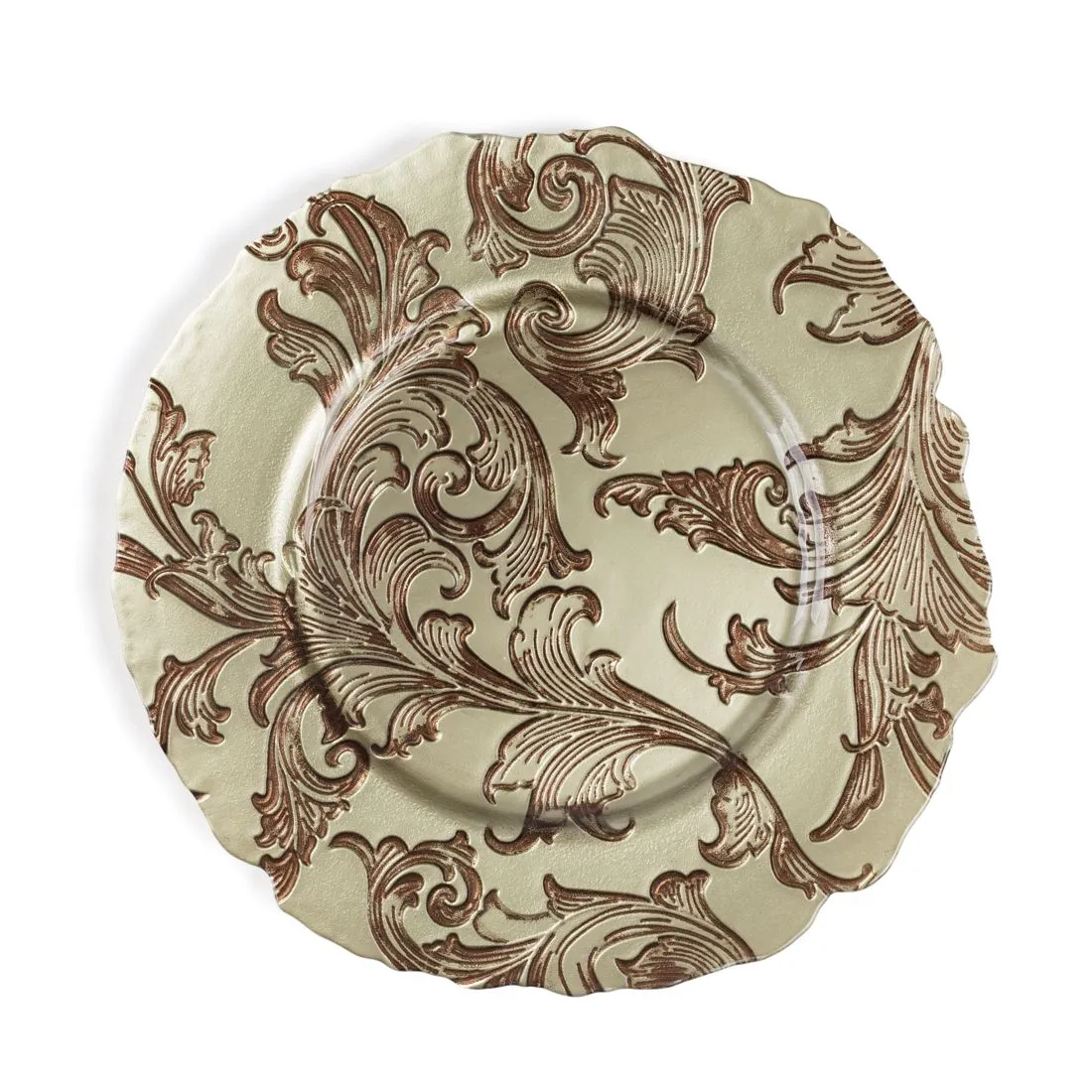 Vanessa Glass Charger Plate 4/Pack (4 Colors)