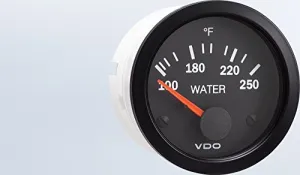 VDO 310-1051 Water Temp 250F U.S. Kit - Vision Black