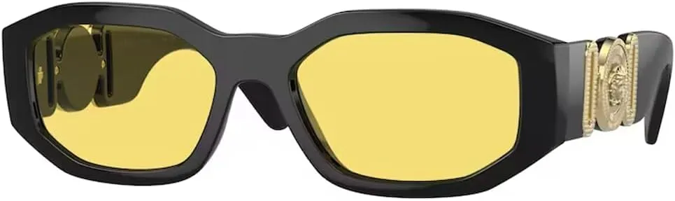 Versace VE4361 Rectangular Sunglasses For Men For Women   BUNDLE with Designer iWear Eyewear Kit