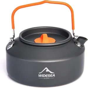 Widesea 1L Camping Kettle Portable Ultralight Aluminum Teapot for Backpacking,Hiking, Camping and Picnic
