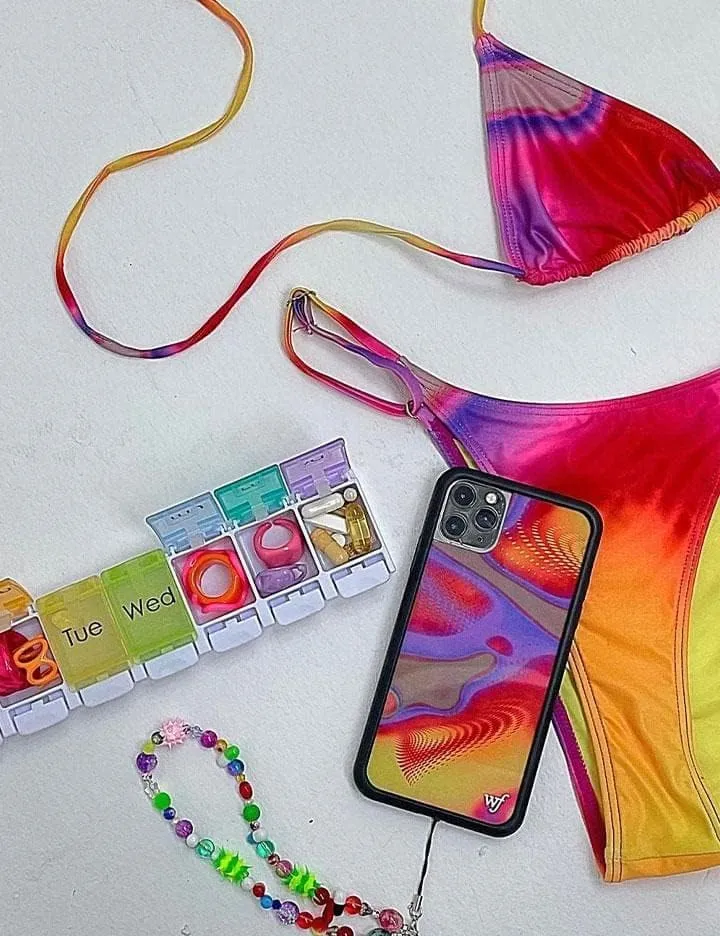 Wildflower Cases - Jaded London Heat Map Case, Compatible with Apple iPhone 13 Pro | Red, Swirl, Aura, Collab, Trendy - Protective Black Bumper, 4ft Drop Test Certified, Women Owned Small Business