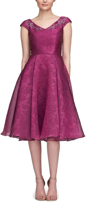 Womens Kit Bateau Neck Cocktail Dress, 4 Multi-Colored