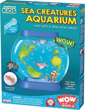 Wow in The World SEA Creatures Aquarium | Hatch & Raise Real Brine Shrimp (Easy Care), Customizable Tank, Companion Audio Content, Bonus Reusable Science Tool, STEM Toy for Kids 6  by Thames & Kosmos