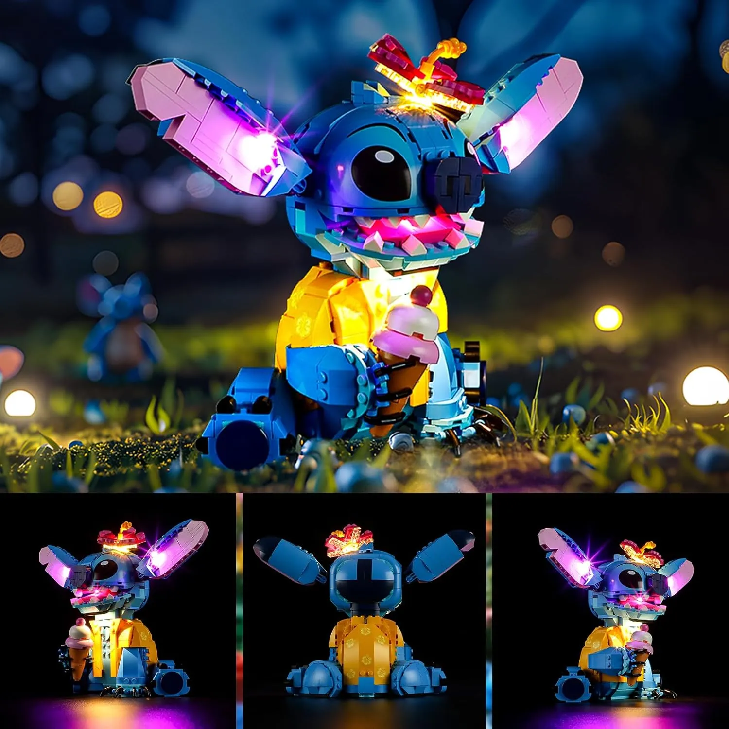 YEABRICKS LED Light for 43249 Disney Stitch Building Blocks Model (Building Set NOT Included)