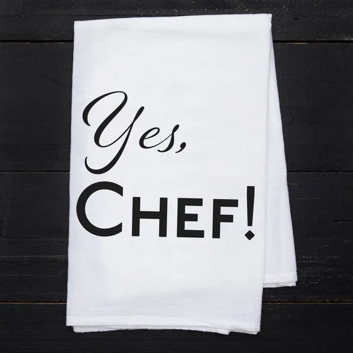 YES CHEF TEA TOWEL