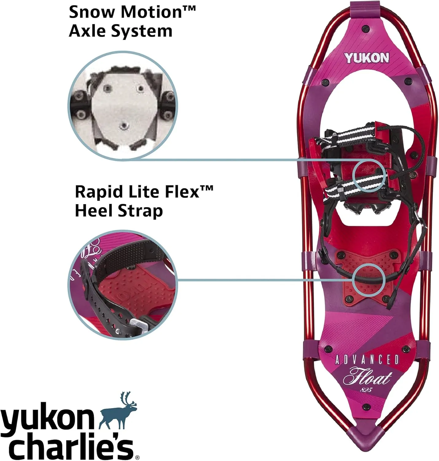 Yukon Charlie's Advanced Float Women's Snowshoe, Various Sizes